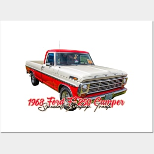 1968 Ford F250 Camper Special Pickup Truck Posters and Art